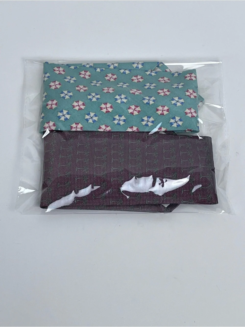 Lot of 2 Tommy Bahama 100% Silk Off Island Tropical Themed Ties; Wedding, Cruise